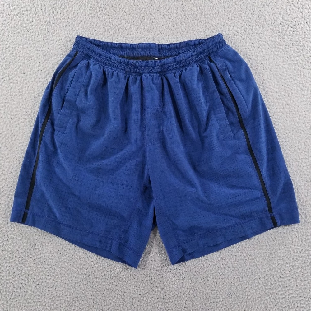 Lululemon Pace Breaker Shorts *FLAW Men Large Lined Blue Gym Training Running 9"